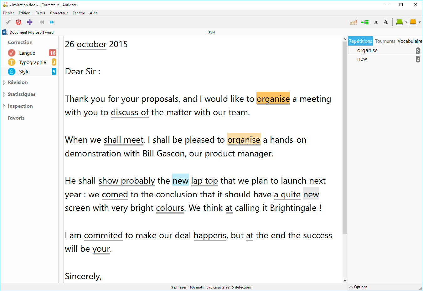 droite en anglais traduction